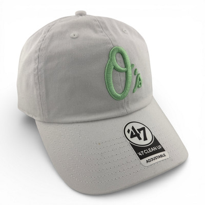 '47 Brand Baltimore Orioles MLB Hemlock Green Clean Up Adjustable Dad Hat Cap