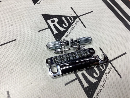 90’s Gibson USA Nashville Tunomatic Stoptail Guitar Bridge Chrome