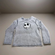 Tim Burton's Nightmare Before Christmas Sleepwear Sweater Small Jack Halloween