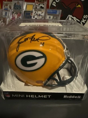Brett Favre Autographed Riddell NFL Mini Helmet - Genesco COA (New Sealed)