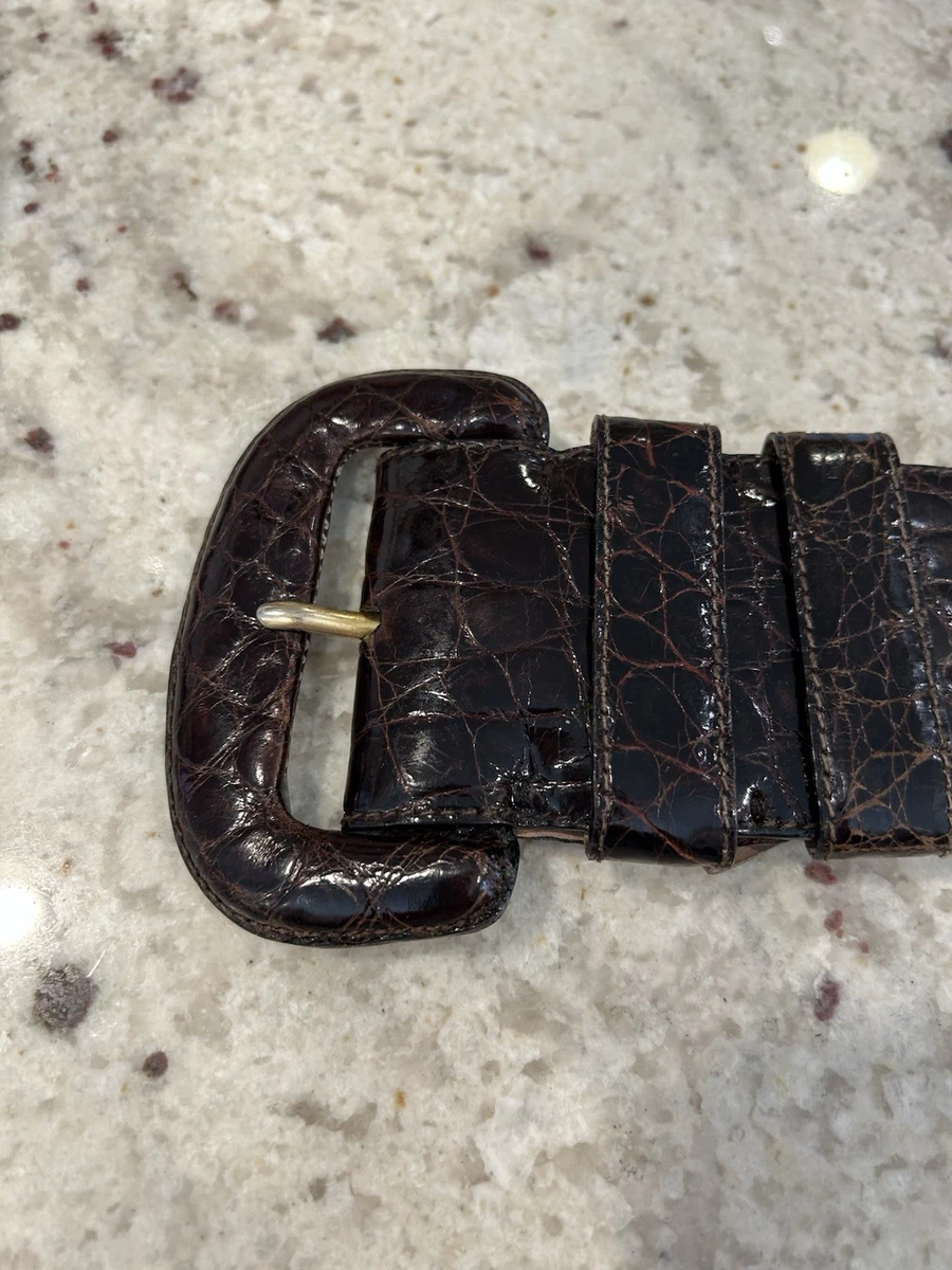 ベルト 80s DONNA KARAN Crocodile Leather Blet Donna Karan Crocodile/Alligator Belts for Women for sale | eBay