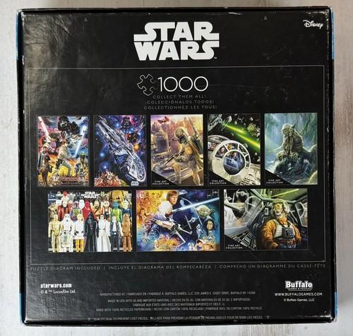 RARE Star Wars Vintage Figures Collector's Buffalo Puzzle 1000 Pieces COMPLETE - Picture 4 of 8