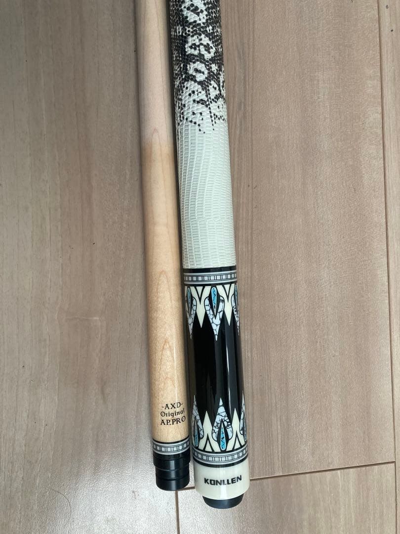 AXD Original AP.PRO KONLLEN ビリヤードキュー KONLLEN AXD Original AP.PRO Billiard Cue Black & White Decor Used