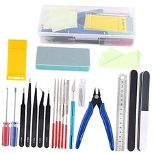 21Pcs Modeler Basic Tools Craft Set Hobby Building Tools Kit for Gundam Car 