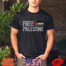 Free Palestine Gaza Flag Arabic Freedom for Palestinians T-Shirt
