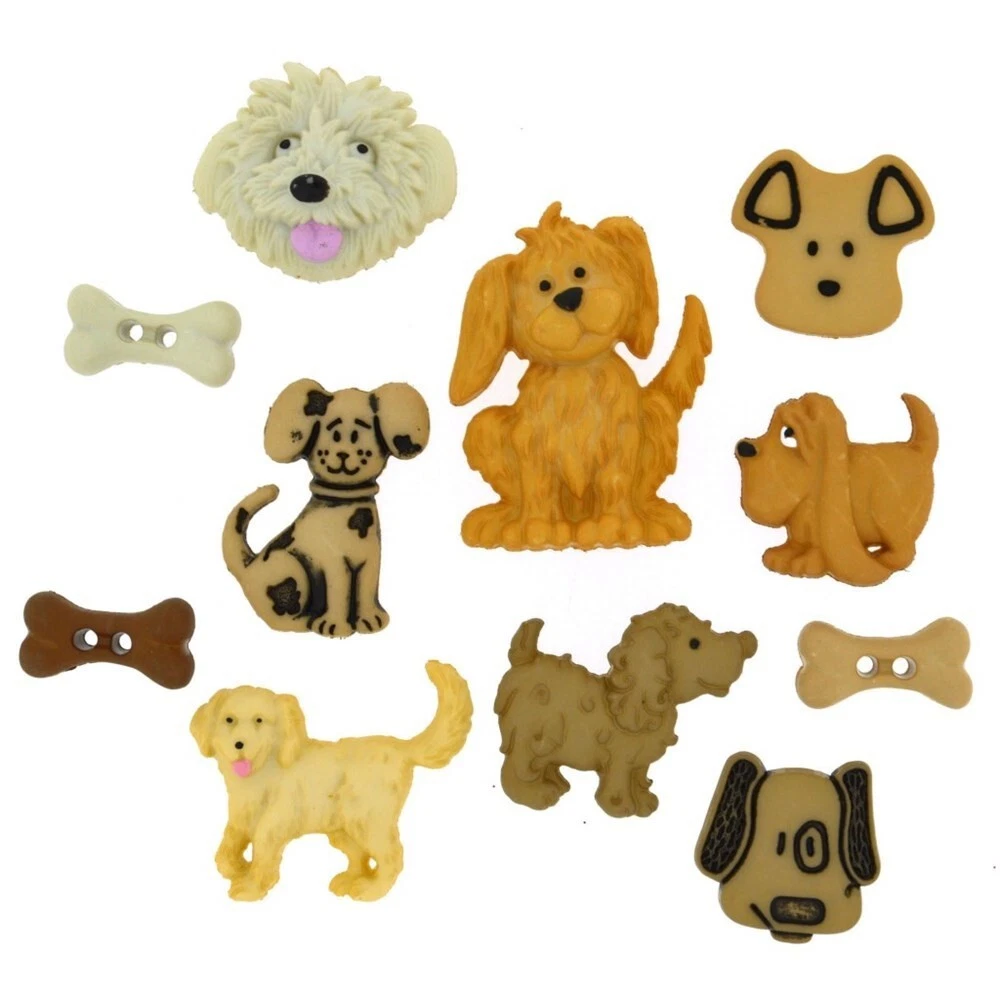 Dress It Up Buttons Dog Days Novelty Craft Buttons Sewing Crafts 369