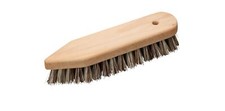 Pointed/rounded Union Fiber Scrub Brush With Oiled Beechwood Handle 81/4inches