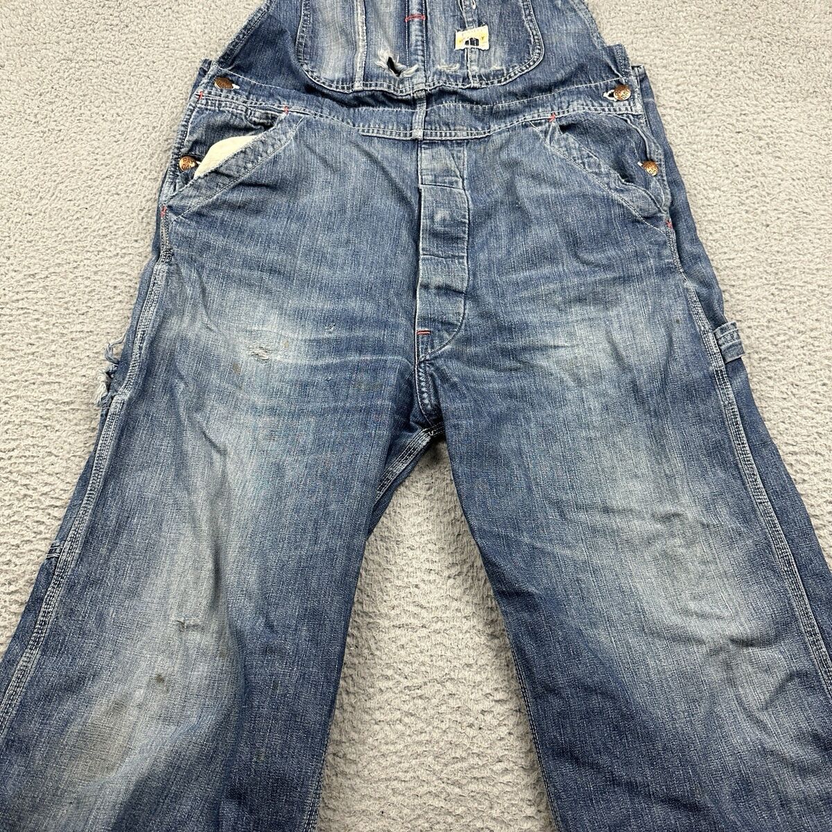Vintage Pay Day Overalls Mens 36x25 Square Back Sanfordized Vintage Pay Day Overalls Mens 36x25 Square Back Sanfordized