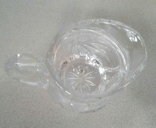 Vintage Piombo Cristallo Creamer Girandola Modello con Stella al Centro - Foto 4 di 5