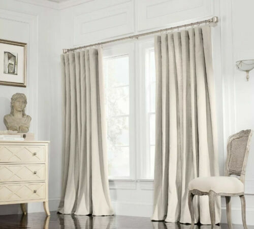 Valeron Estate Luxus Thermo Stab Tasche Panel Baumwolle Leinen Gardine 54x95 TAUPE - Bild 2 von 5
