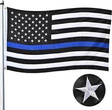 3'x5' Thin Blue Line Police Lives Matter Law Enforcement American USA US Flag