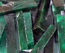 Natural Colombian Green Emerald Gemstone Slice Rough Lot AD431 Discount Offer