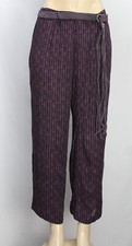 Vintage Norton McNaughton Women's Pull On Belted Pants Purple Size M