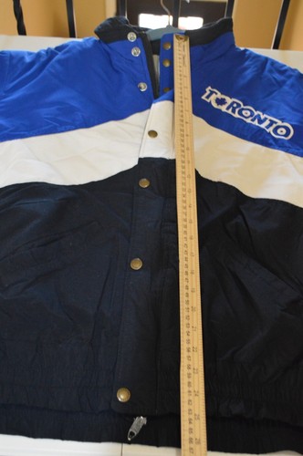 VTG Toronto Maple Leafs NHL Licensed Full Zipper Snap Button DeLong Jacket Sz M - Picture 17 of 20