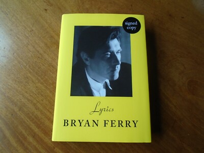 Bryan Ferry signed book Lyrics