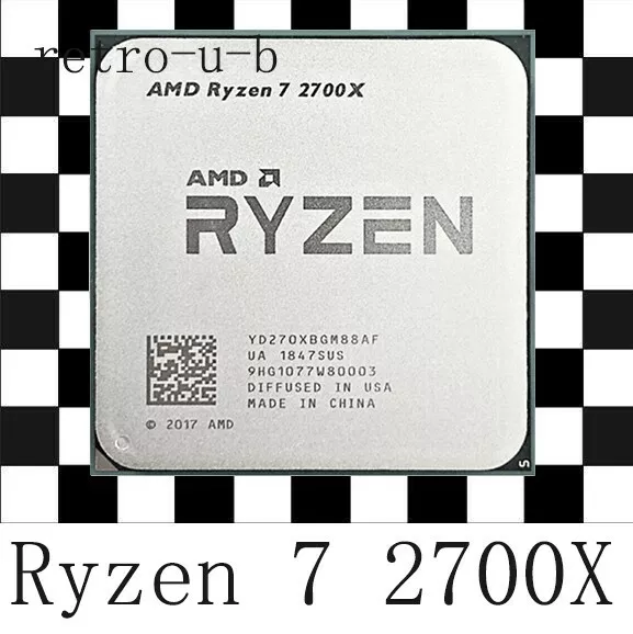 AMD Ryzen 7 2700X 3.7 GHz 8-Core Socket AM4 CPU Processor R7 2700X