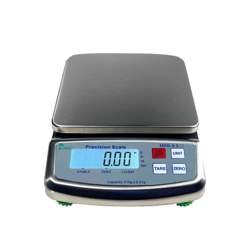 Tree MRB-S-512 Portable Stainless Bench Scale Balance 510g x 0.01 Gram w/ AC
Opens in a new window o