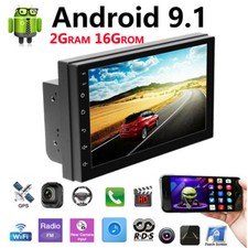 Double 2Din Android 9.1 7" 1080P Car pLAYER Stereo Radio GPS Wifi QUAD-Core