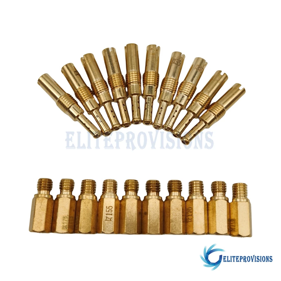 For Keihin OKO PE PWK carbs here's a 20 piece set with main and slow pilot jets Foto 4 de 4