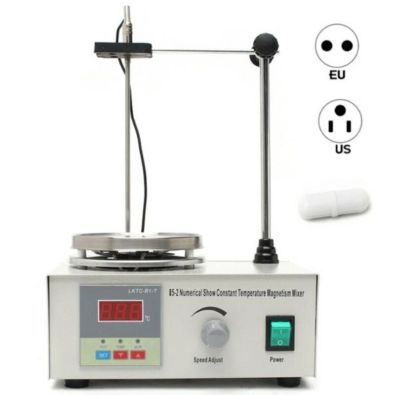 Lab Magnetic Stirrer Heating Plate 110V 220V Digital Display 2200rpm Adjustable - Image 2 of 4
