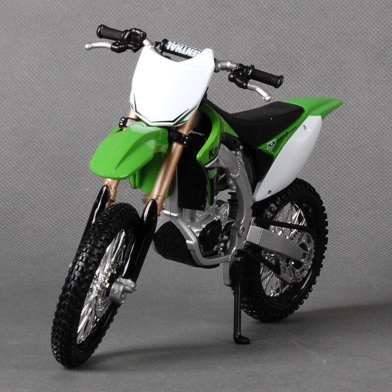 Maisto - Modellino Motocicletta Kawasaki KX 450F In Scala 1:12 - Diecast Collezionabile - Foto 3