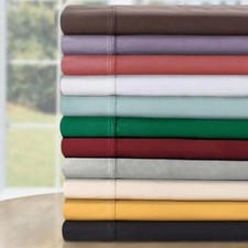 GoLinens Egyptian Cotton 530 Thread Count Solid Pillowcases Set of 2