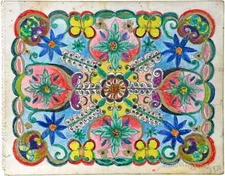 1970 Original Minnie Evans Art