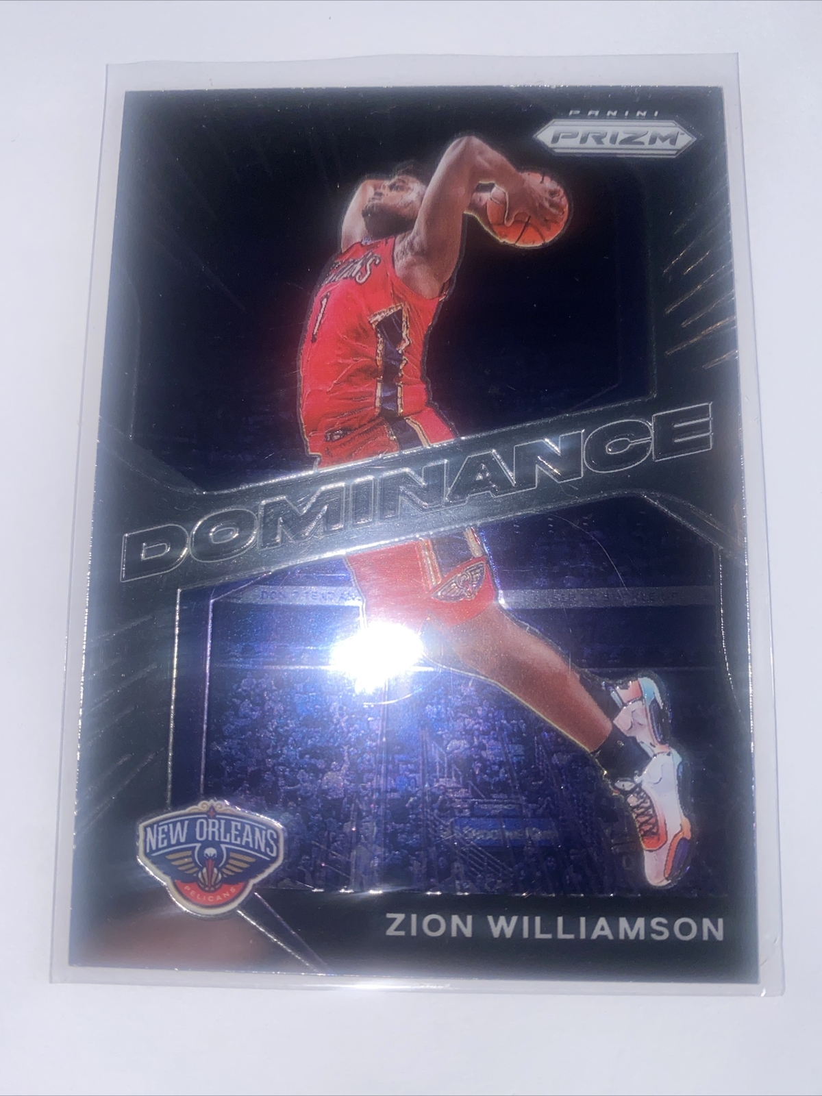 Zion Williamson PANINI PRIZM DOMINANCE insert CARD NEW ORLEANS Pelicans