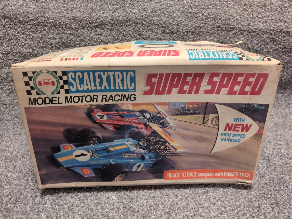 Vintage Scalextric Super Speed – Model Motor Racing Set includes