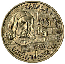 1976 Uruguay 5 Pesos Zabala KM70 #17034s