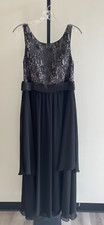 Azazie Black Sleeveless Formal Dress Size L (24764)