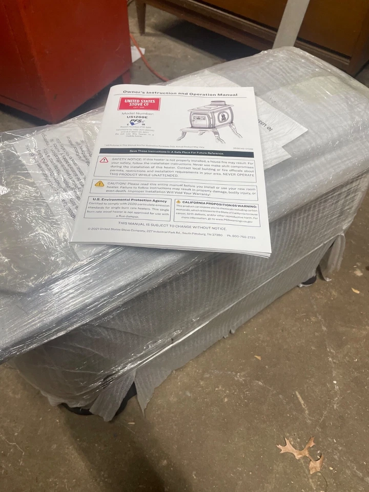 Estufa de leña de leña US Stove Company US1269E - Nueva Foto 3 de 3
