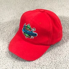 Pauls Piranhas Aflac Baseball Hat Adult OSFM Adjustable Red Nissin Cap