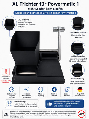 XL Trichter für Powermatic 1+ elite