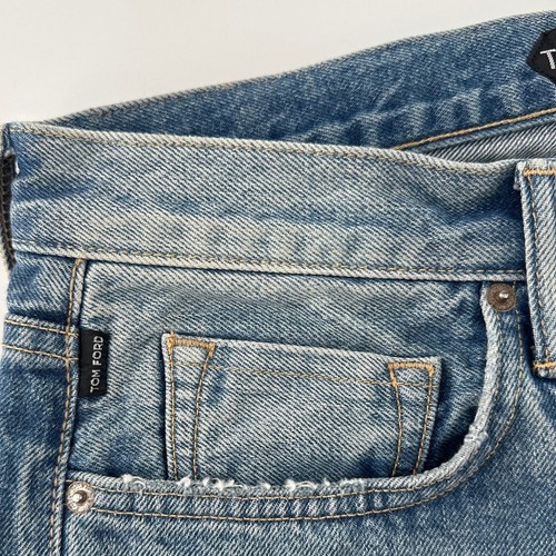 Tom Ford Men's Slim Fit Distressed Jeans 31 - Picture 10 of 15