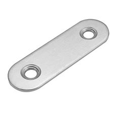 Flat Stainless Steel Repair Mending Fixing Plate Brackets 50mmx16mm,5Pc