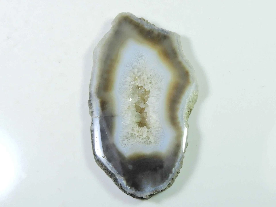 109Cts. Ágata druzy negra teñida elegante cabujón de cristal piedra preciosa suelta 36X42MM s68 Foto 3 de 4