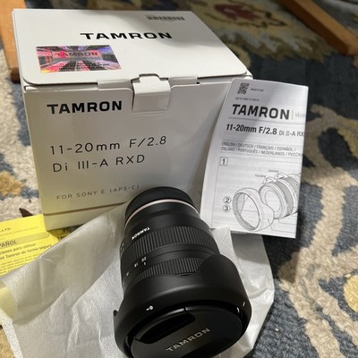 Brand New Tamron 11-20mm F/2.8 Di III-A RXD for Sony E-Aps-C