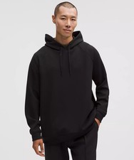  138 LULULEMON MENS SMOOTH SPACER BLACK HOODIE - MEDIUM