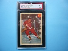 1954/55 PARKHURST NHL HOCKEY CARD #47 KEITH ALLEN ROOKIE RC KSA 4 VG/EX PARKIE. rookie card picture