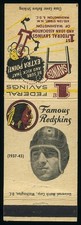 1958-59 Universal Federal Savings Redskins Football Matchbook Wayne Millner *e1