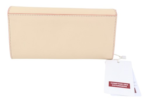 COMPTOIR DES COTONNIERS Stripes Fiery Women Wallet OS Beige Leather RRP€125 - Picture 6 of 12