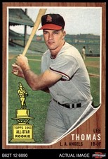 1962 Topps #154 Lee Thomas Normal Tint Angels COMMON VARIATION ASR 5.5 - EX+