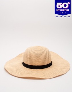PVP €340 MISSONI MARE Tejido Sol Sombrero Talla S Beige Hecho en Italia