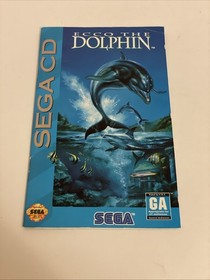 Ecco The Dolphin Sega CD Disc And Manual Tested Sega CD