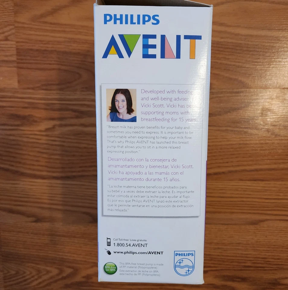 Philips Avent Extractor de leche manual biberón y pezón NUEVO caja abierta Foto 4 de 4