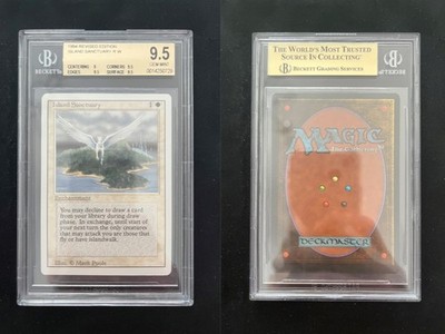 Island Sanctuary REVISED Mtg MINT Graded BGS 9.5 BASIC (9/9.5/9.5/9.5) POP 8