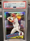 2020 Topps Chrome 1985 Topps Mike Trout #85TC1 Angels PSA 10 Gem Mint E2