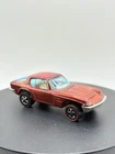 1969 Hot Wheels Redline Maserati Mistral Orange w/ White Interior