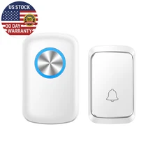 Smart Wireless Doorbell Family Door Bell Chime Kit 300M/1000Ft Long Distance 60 